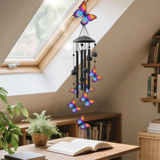 🐦 Vintage Colorful Hummingbird Wind Chime