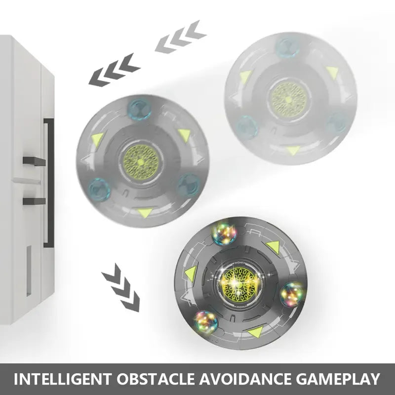 🚀 Kids Portable Bubble Machine – UFO Shape with LED Lights, Music & 360° Auto‑Spin