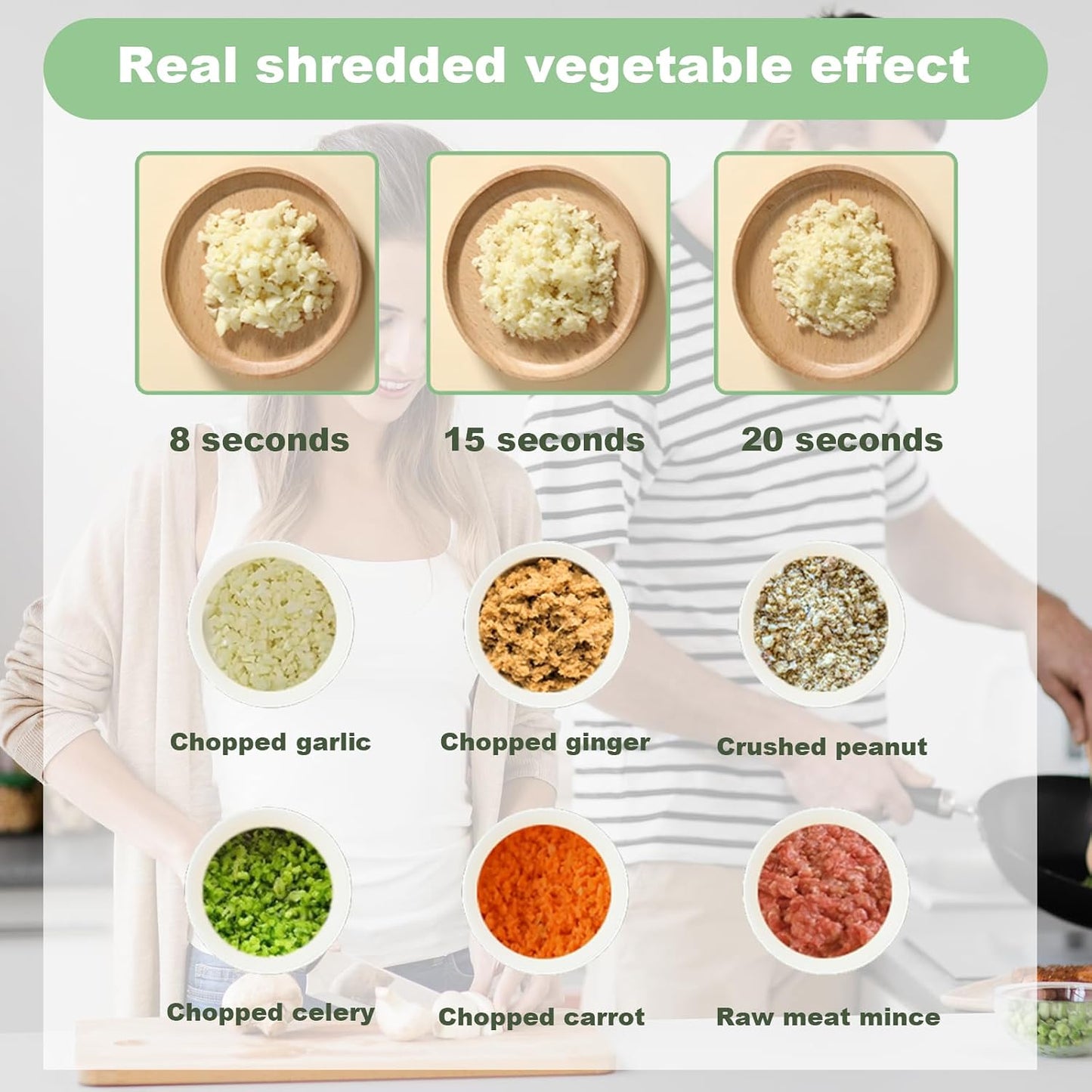 🥦4‑in‑1 Portable Electric Vegetable Cutter