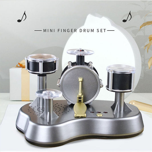 🎵 Mini Finger Drum Set – Electronic Tabletop Drum Kit for Stress Relief & Music Fun