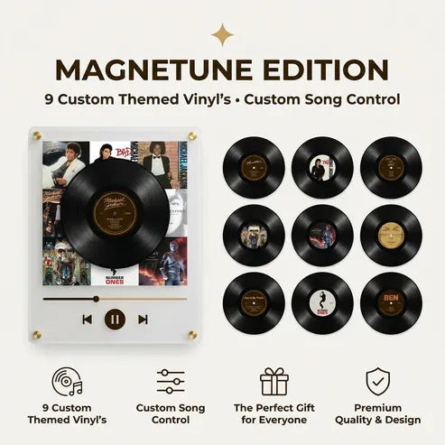 🎶 Magnetune Music Player – Vinyl‑Style NFC Player with 9 Custom Artist Discs