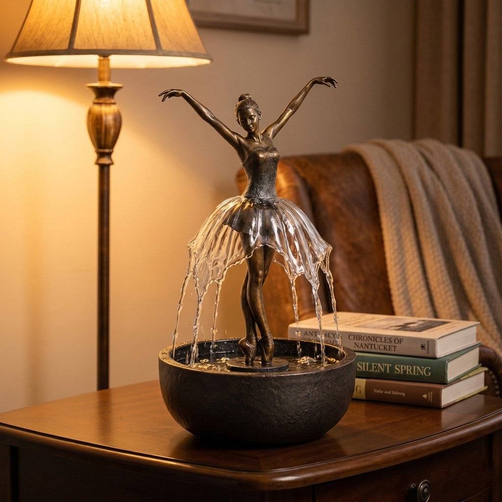 💧 Dancing Ballerina Desktop Fountain