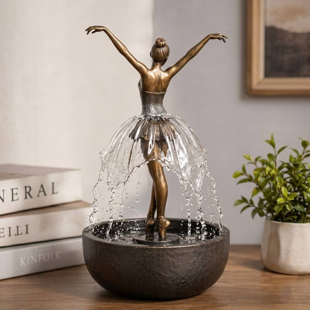 💧 Dancing Ballerina Desktop Fountain