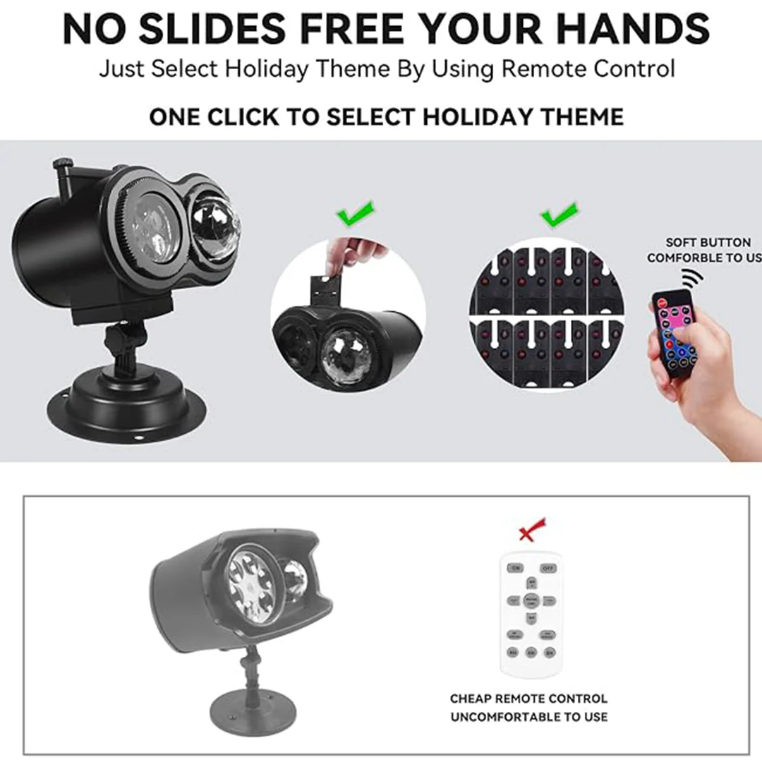 🎃👻 10‑Pattern HD Halloween Projection Light – 32FT Ultra‑Large Display, Instant Spooky Decor