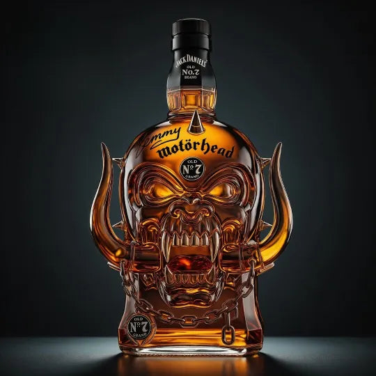 Skull & Wings Handcrafted Decanter – Rock Legend Edition 🦅🤘